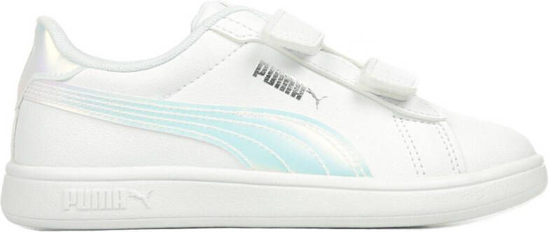 Puma Smash 3.0 Holo 2.0 V sneakers wit lila zilver