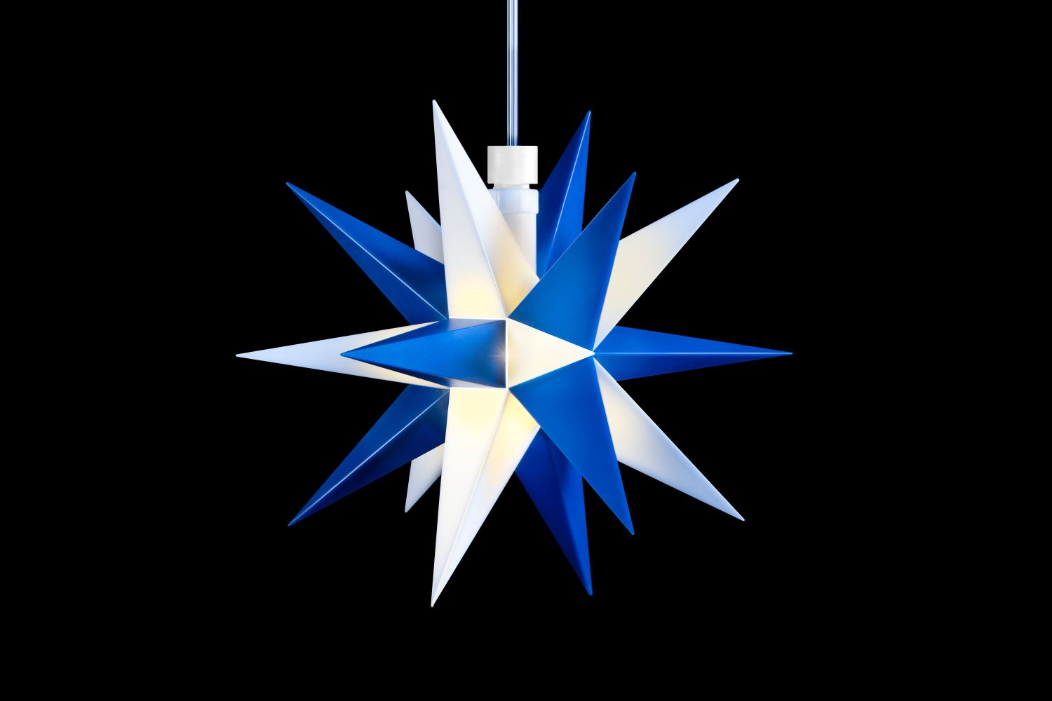 Sterntaler Decoratieve Ster | Mini Kerstster | Kunststof | 18 Punten | 12cm | Binnen | LED | Werkt op Batterijen | Met Timer