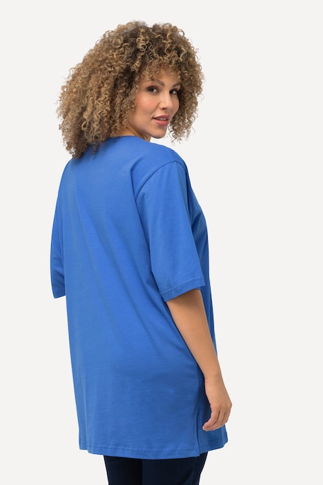 T-Shirt, V-Ausschnitt, Relaxed, Halbarm