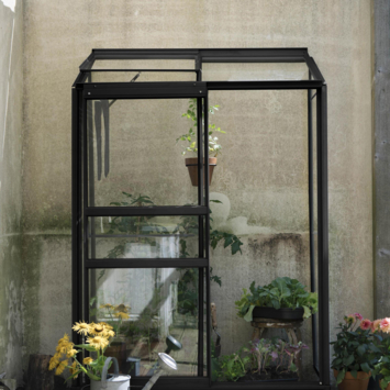 Royal Well Emma I muurkas aluminium zwart 0,91 m²