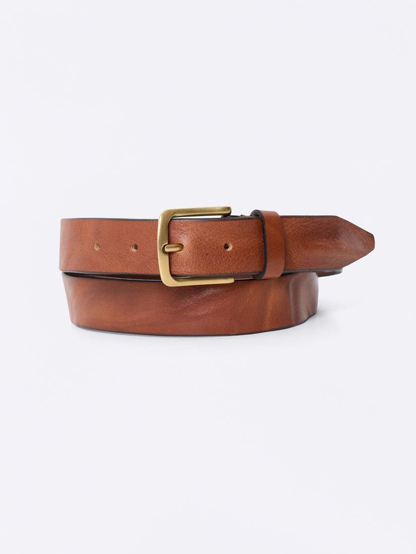 Cassis skinnbelte Cognac