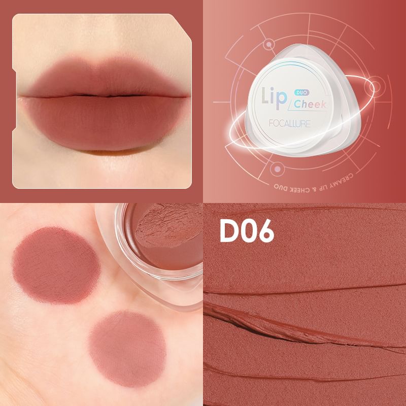 FOCALLURE - Creamy Lip & Cheek Duo - 4 kleuren nude