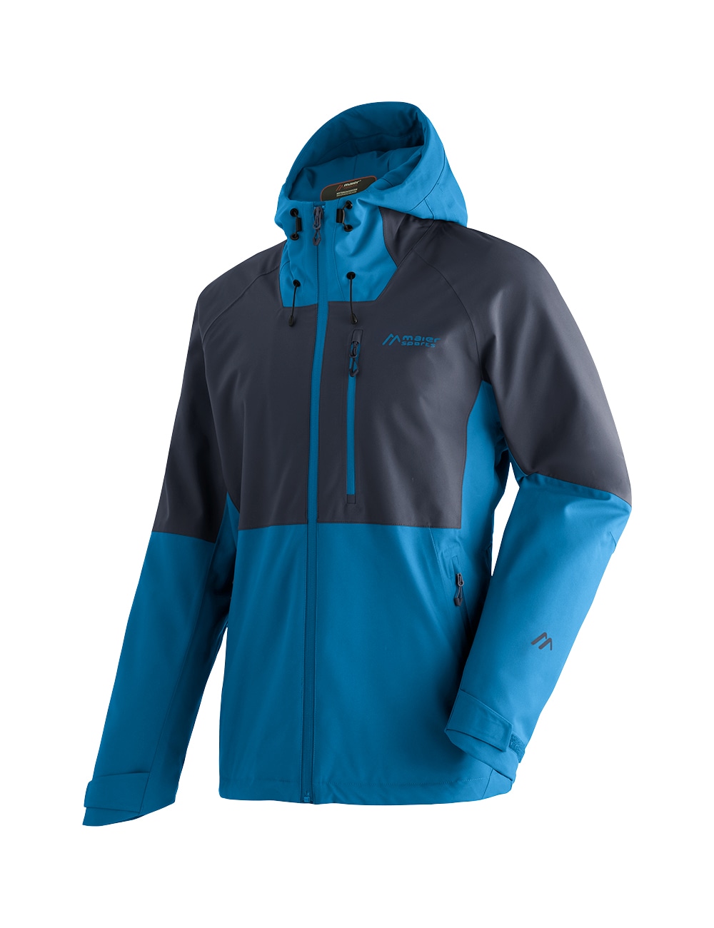 Maier Sports Funktionsjacke »Metor Move M« Herren Outdoorjacke, wasserdicht, RV-Taschen, Kapuze