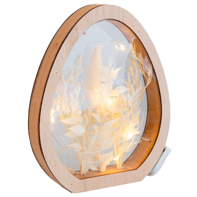 Eisilhouette mit LED - ca. 14,5 x 2,5 x 17,5 cm
