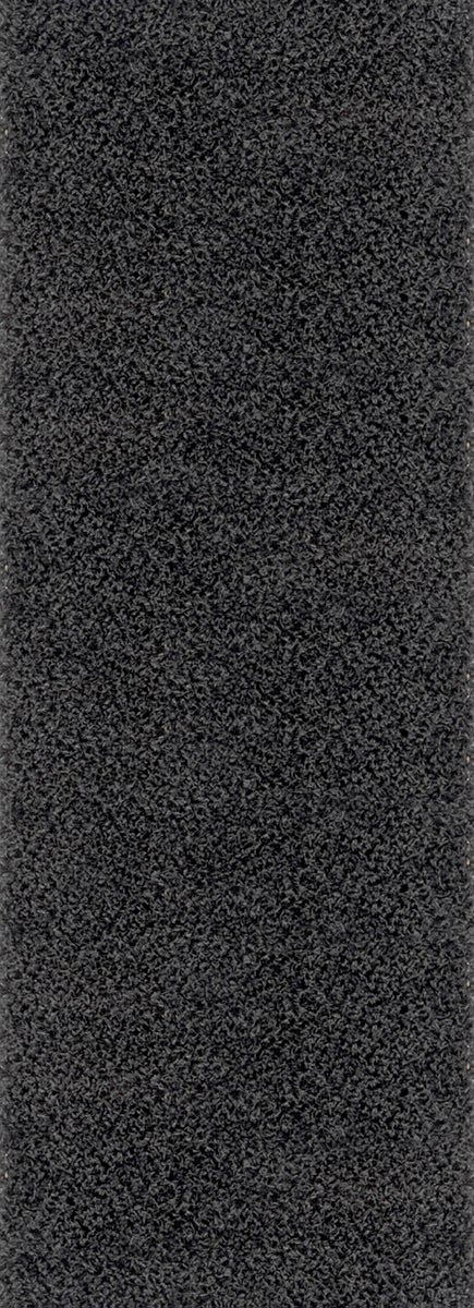 Modern hoogpolig shaggy vloerkleed voor in de hal, donkergrijs, 80x220 cm, LILLY