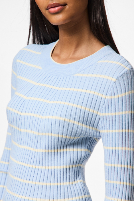 Pieces blauwe dames trui