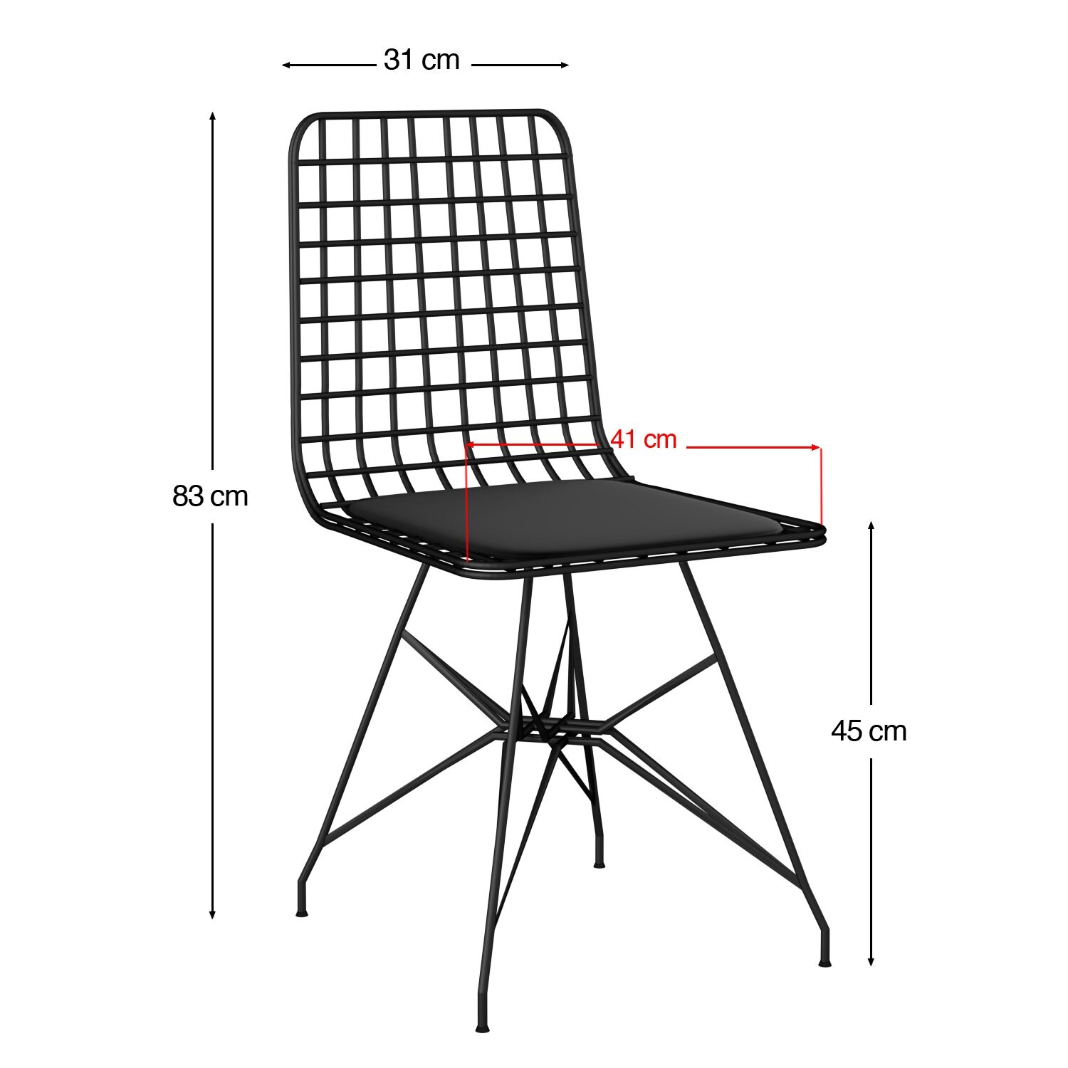 Homtex Tisch & Stühle Set Eiche/Schwarz, 120x75 cm - Stilvoll und robust