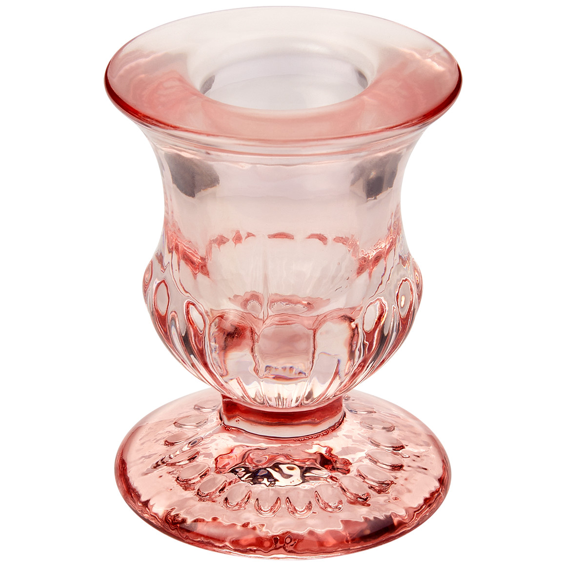 My Home Kerzenhalter im Relief-Design rosa