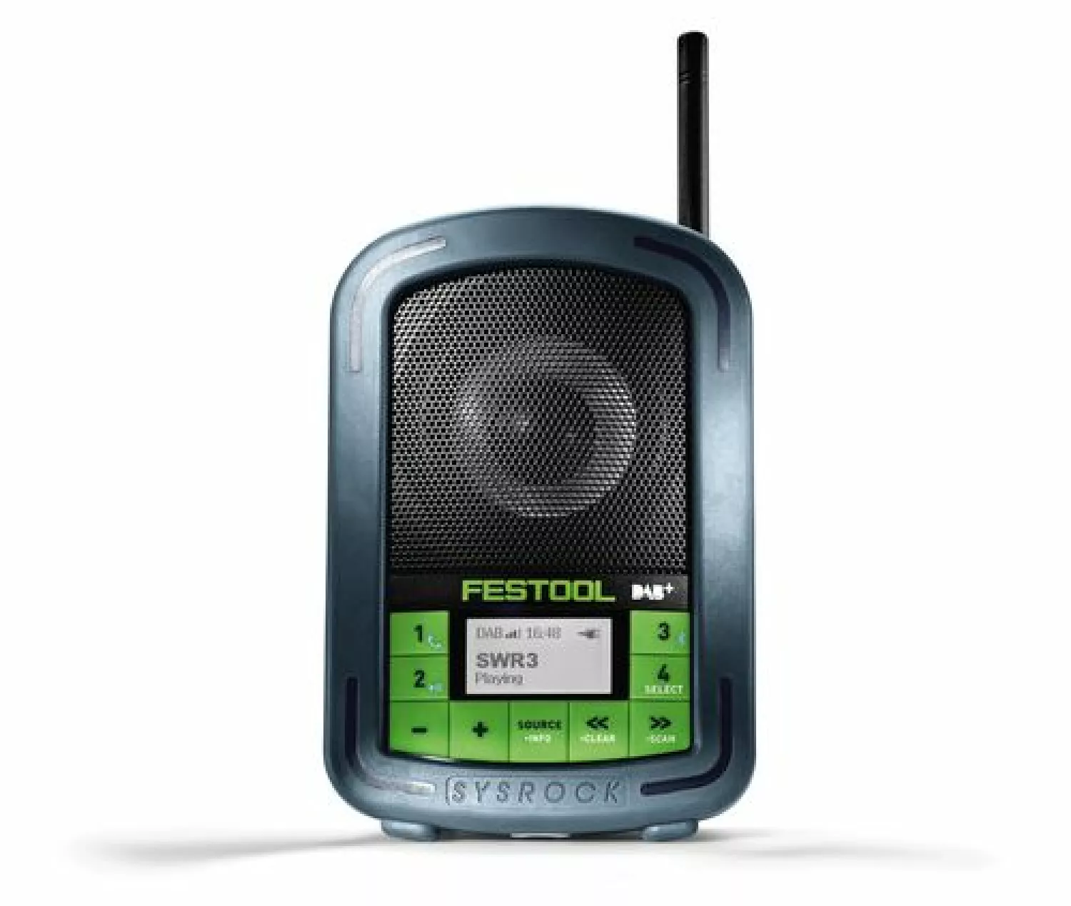 Festool SYSROCK BR10 D 230V Bouwradio - DAB  - bluetooth - werkt op netstroom & batterijen