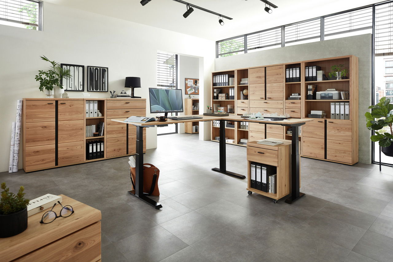 Linea Natura E-Eckschreibtisch Melamin SONOS