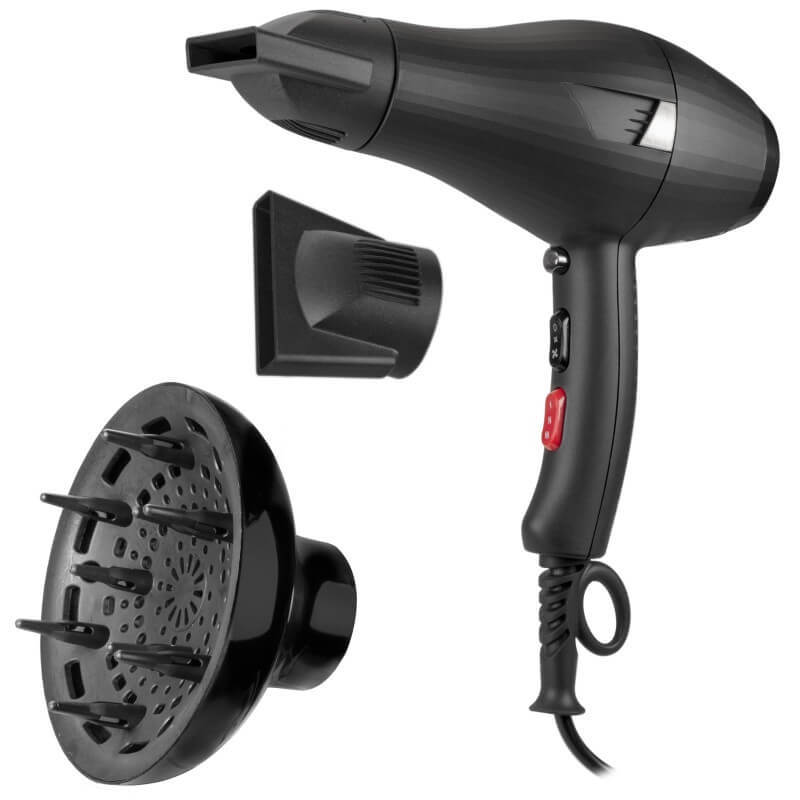 Sèche-cheveux Sirius Brushless Ionic noir 2200W Promex