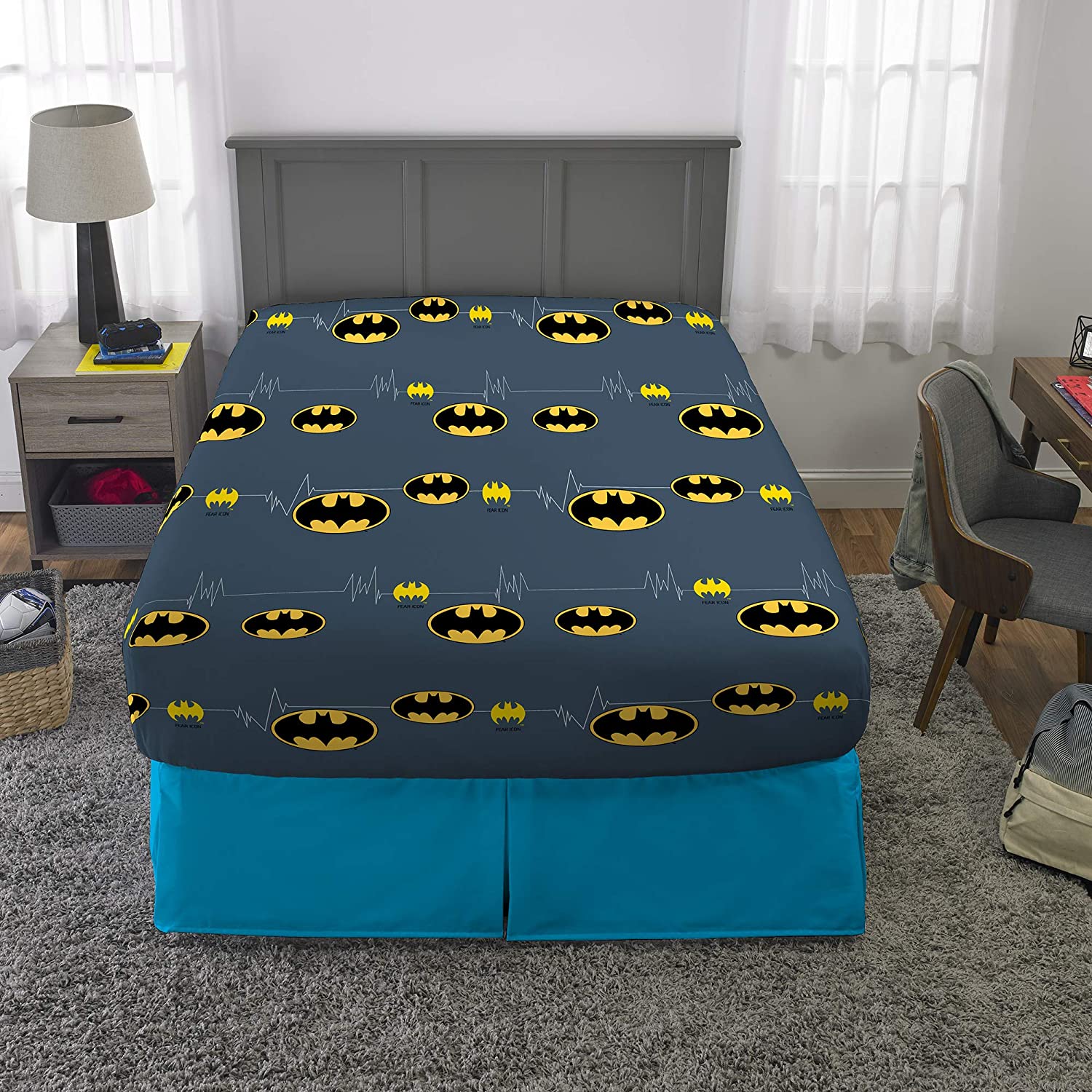 Twin Super Mario 3-Piece Bed Sheet Set.1 Flat Sheet 1 Fitted Sheet 1 Pillow Cases