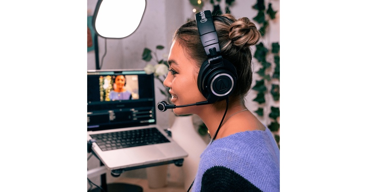 Audio-TechnicaATH-M50xSTS StreamSet - Digital over-ear headset  (Zwart, Pc)