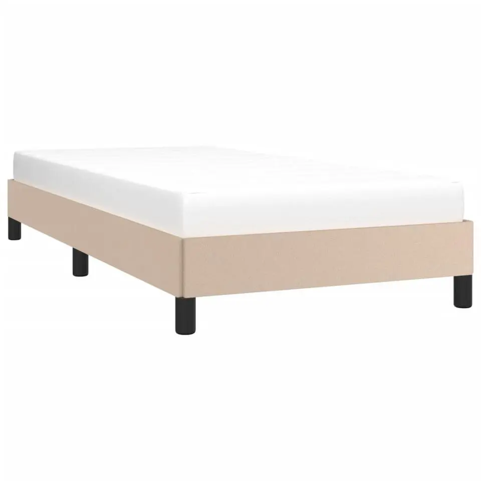 vidaXL - Eenpersoonsbed frame - Cappuccinokleurig - Kunstleer - 90x190 cm