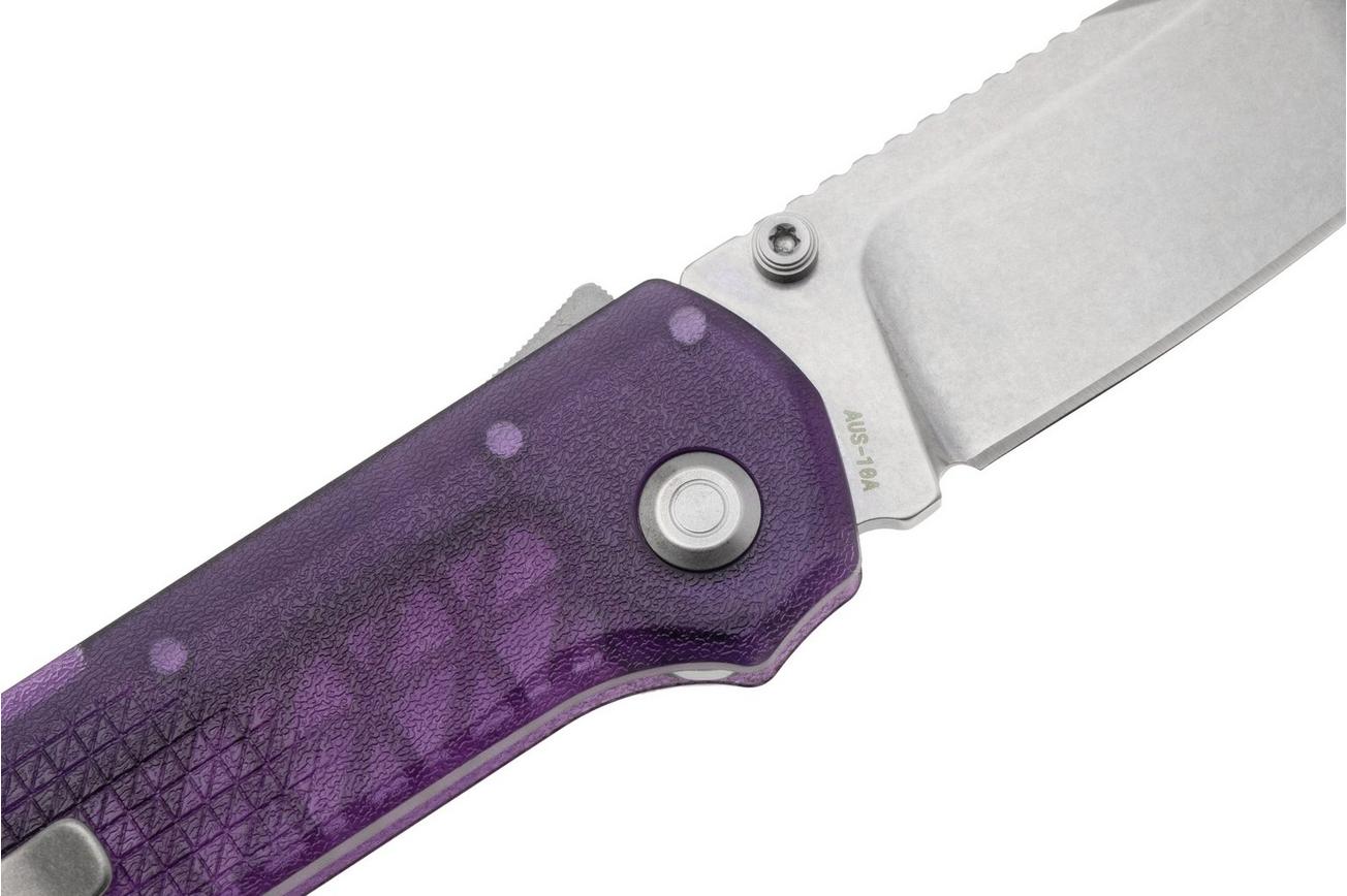 Flytanium Arcade Lite FLY-1395PS, Stonewashed AUS-10A, Purple Polycarbonate, zakmes