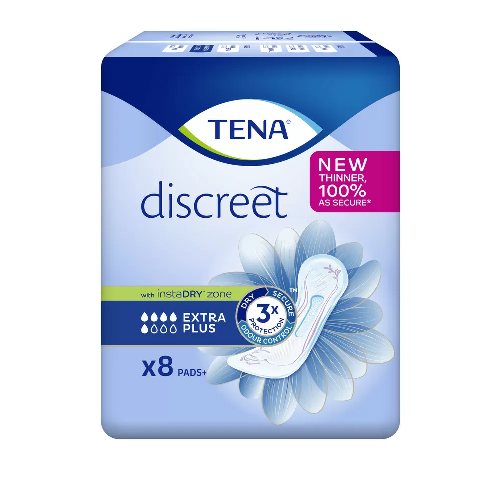 TENA Discreet Extra Plus Inkontinensbind - 8 stk.