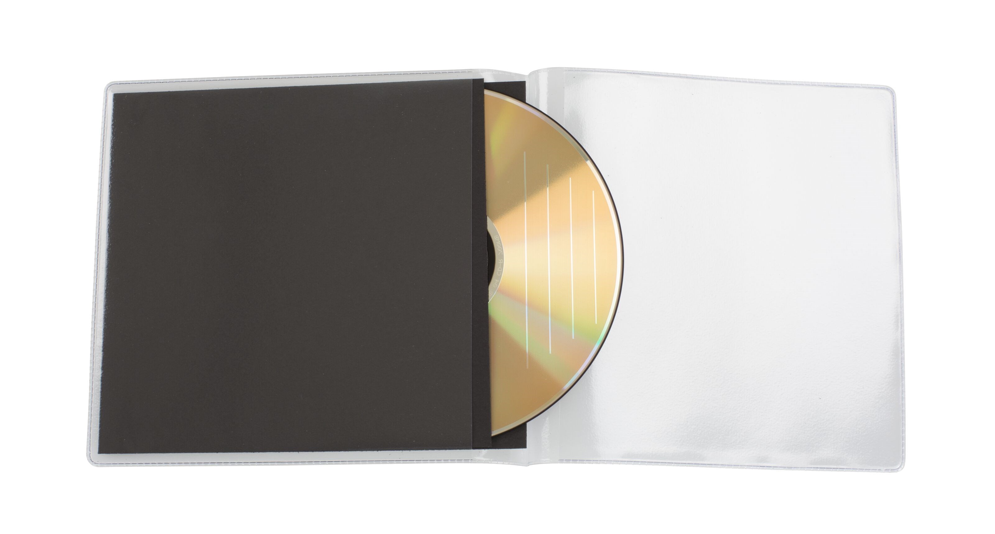 CD-lomme dobbel med karbonpapp 25-pk.