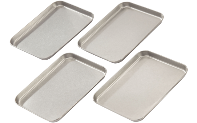 Enders Serviertablett Set 4 teilig aus Edelstahl