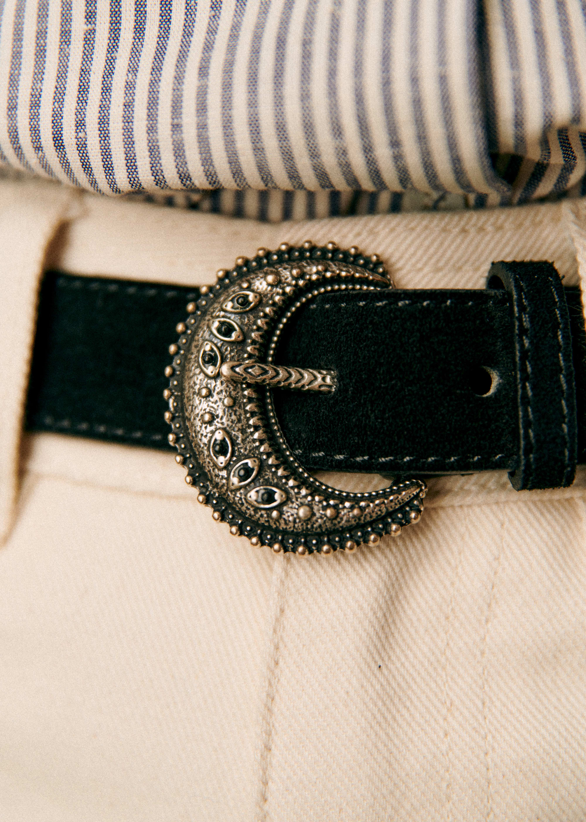 Ceinture Fine Louve - Noir - E-SHOP/CEINTURES 5905914