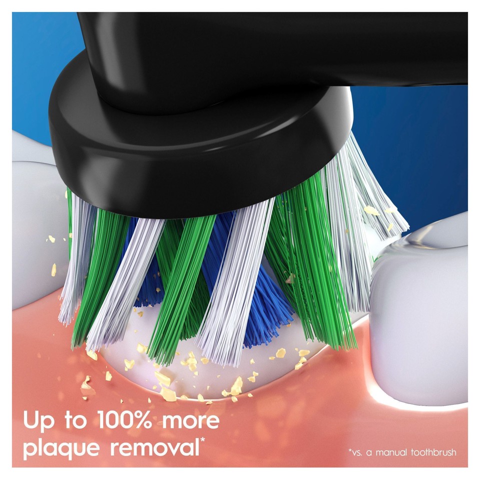 Oral-B - CrossAction Sorte Udskiftningshoveder 8 Stk