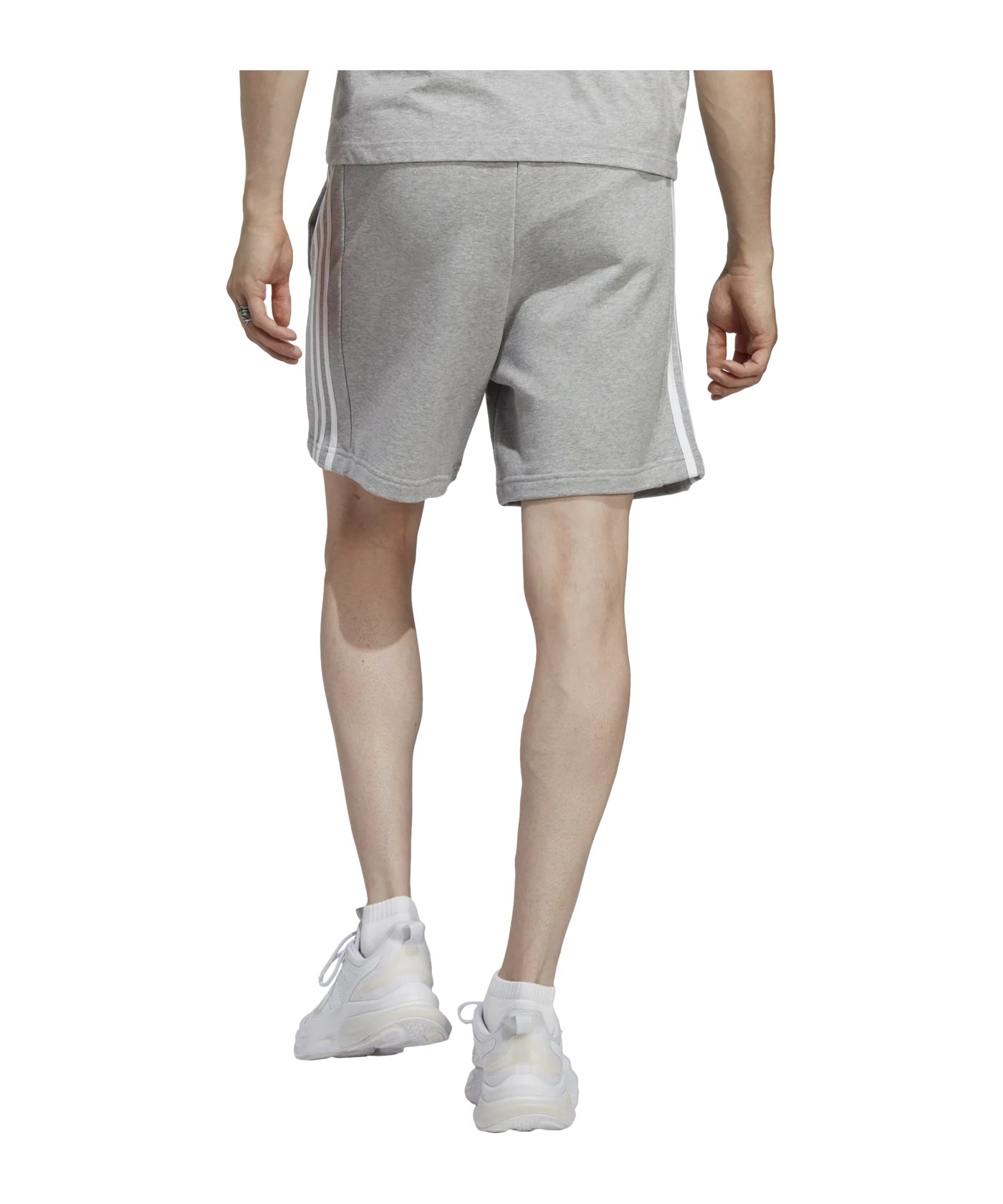 adidas Essentials FT 3-Stripes Short Grau Grey