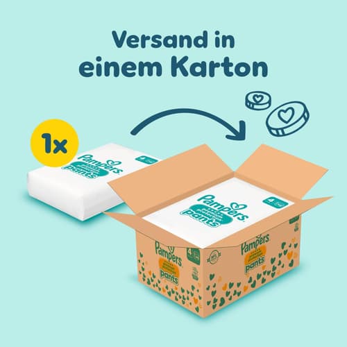 Pampers Premium Protection Pants Gr.4, Monatsbox, 9-15 Kg