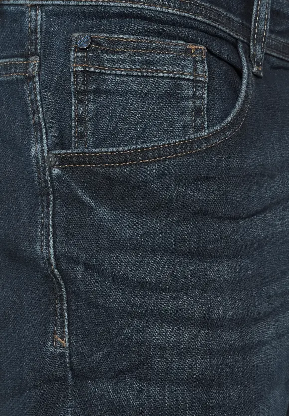Regular Fit Jeans - deep blue vintage wash