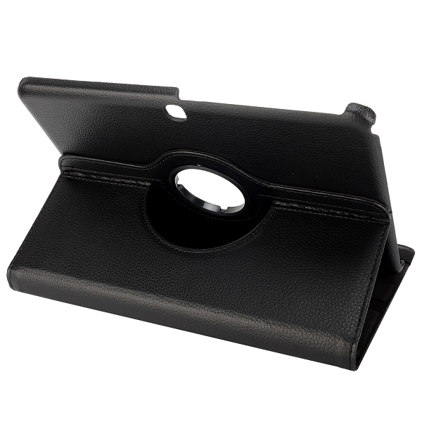 Samsung Galaxy Tab 4 10.1 Flipcase Hülle Ledertasche - Schwarz