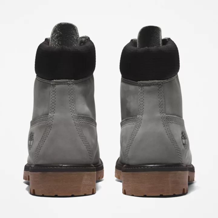 Bota Timberland Premium Masculina de 6 polegadas em Cinza/Azul