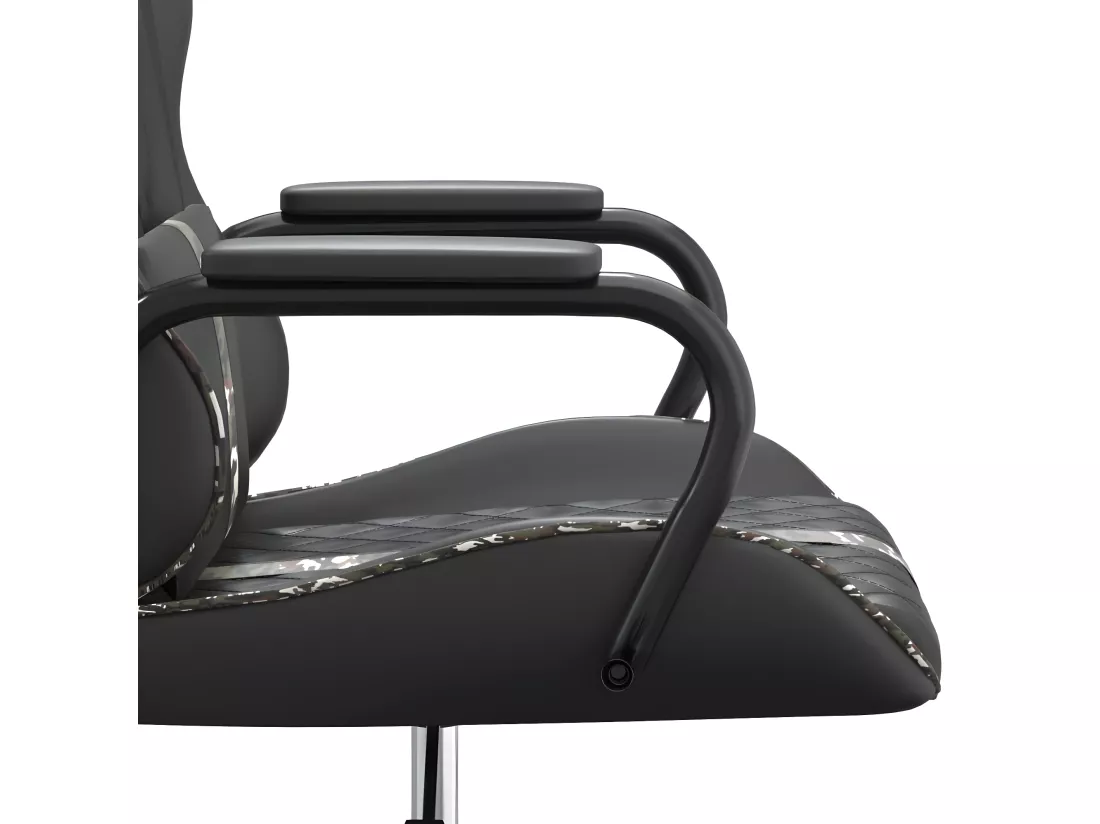 Chaise de jeu Noir et camouflage Similicuir