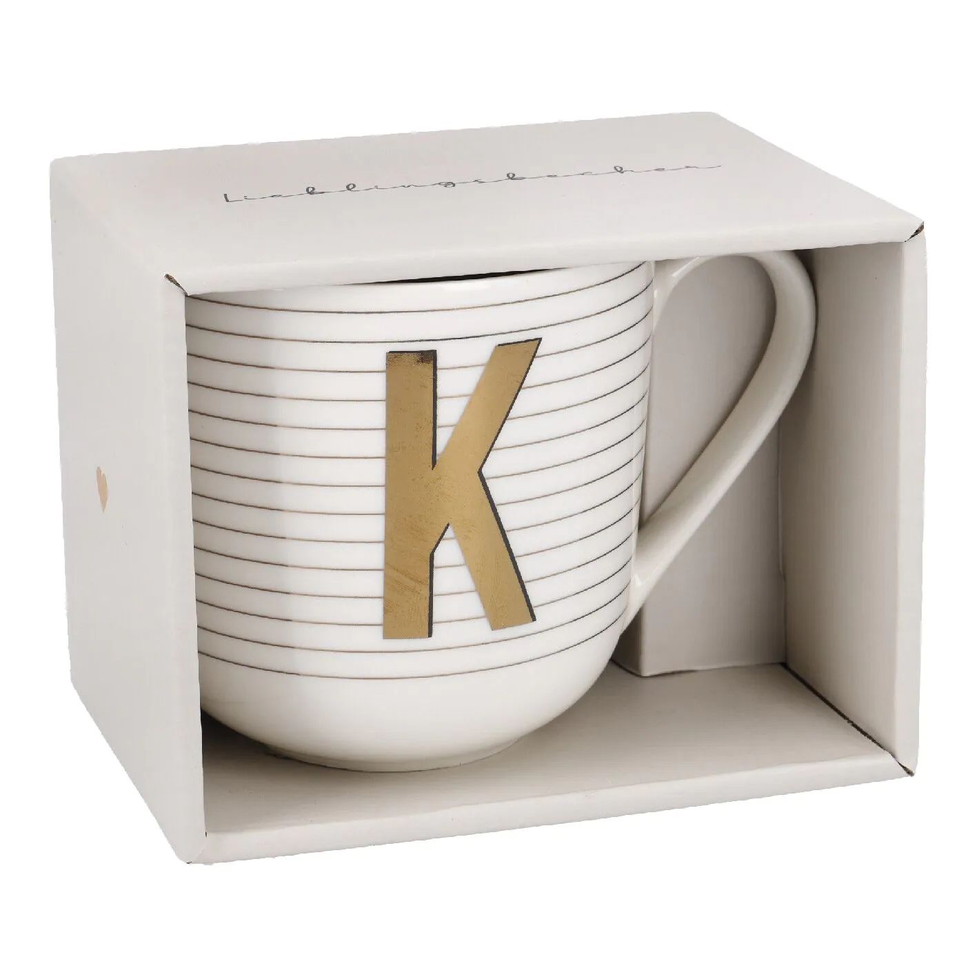 Becher mit Buchstabe K
