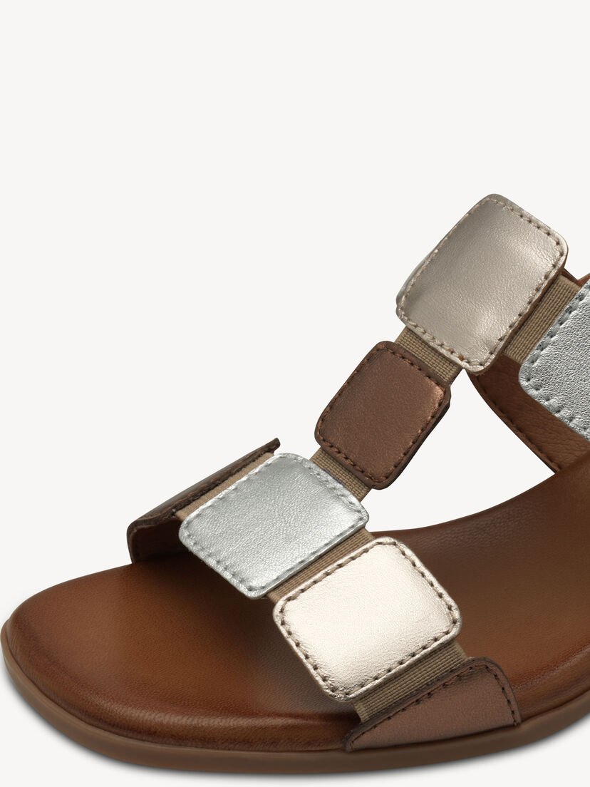 Leren Sandaaltje - metallic