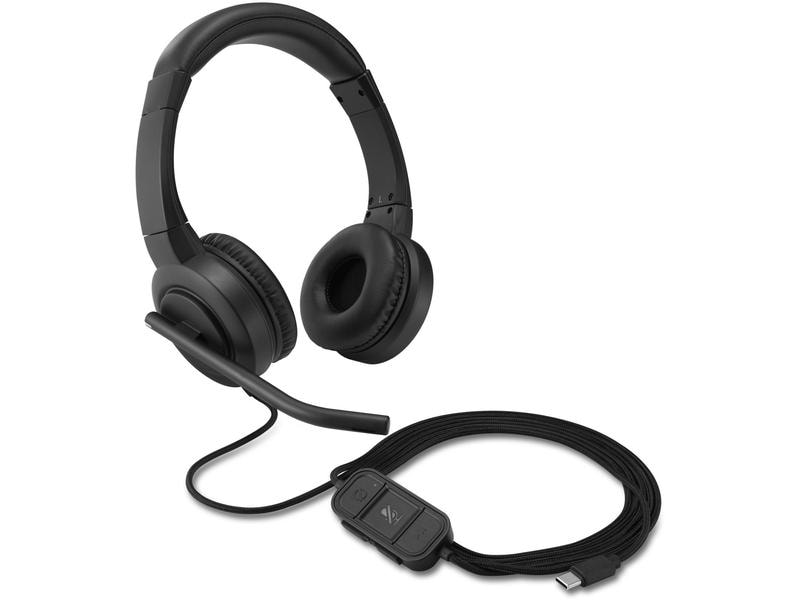 Kensington Headset H1000 USB-C Komfortabler USB-C Kopfhörer mit Mikrofon und passivem Noise-Cancelling