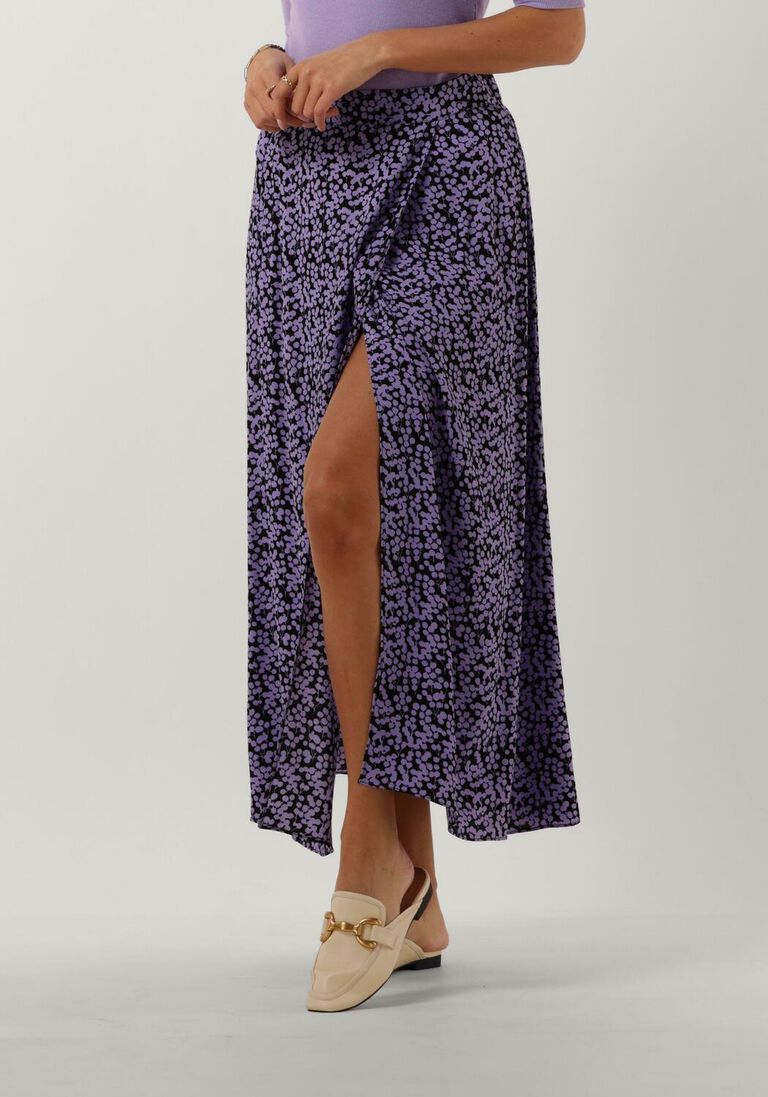 MODSTR\u00D6M paarse modstr&ouml;m midirok chesli md print skirt