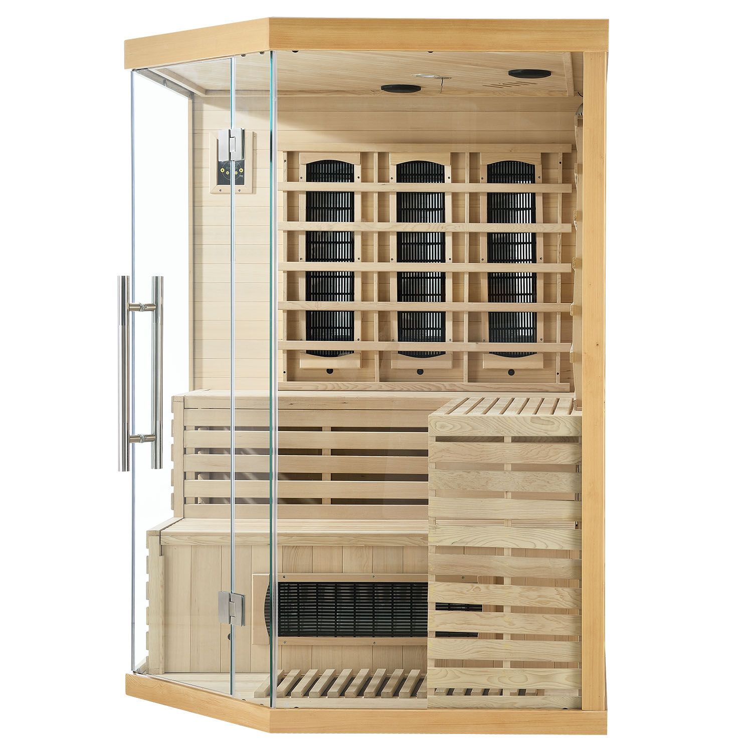 Artsauna Infrarotkabine Kiruna150 Dual Technologie – 8 Vollspektrumstrahler & 1 Flächenstrahler