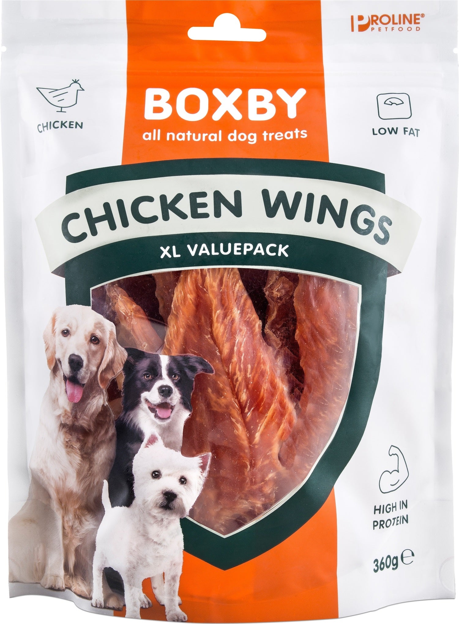 Proline Boxby hondensnoepjes kippenvleugels 360 g