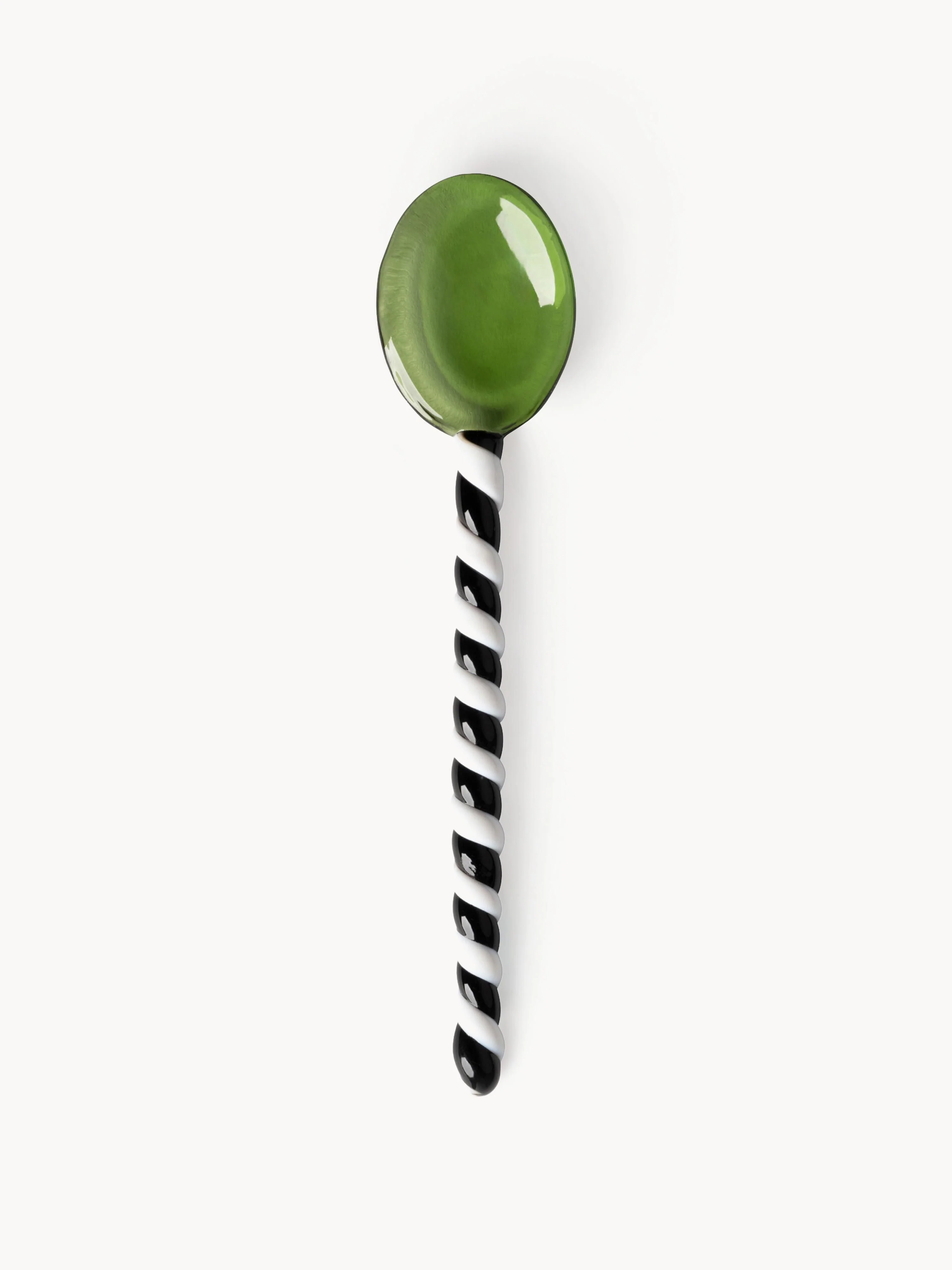 Handgemaakte glazen lepel Duet uit borosilicaatglas, 4 stuks