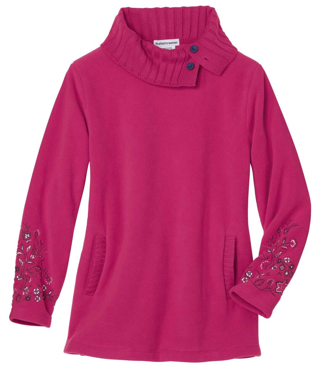 Pull Tunique Polaire Brodé