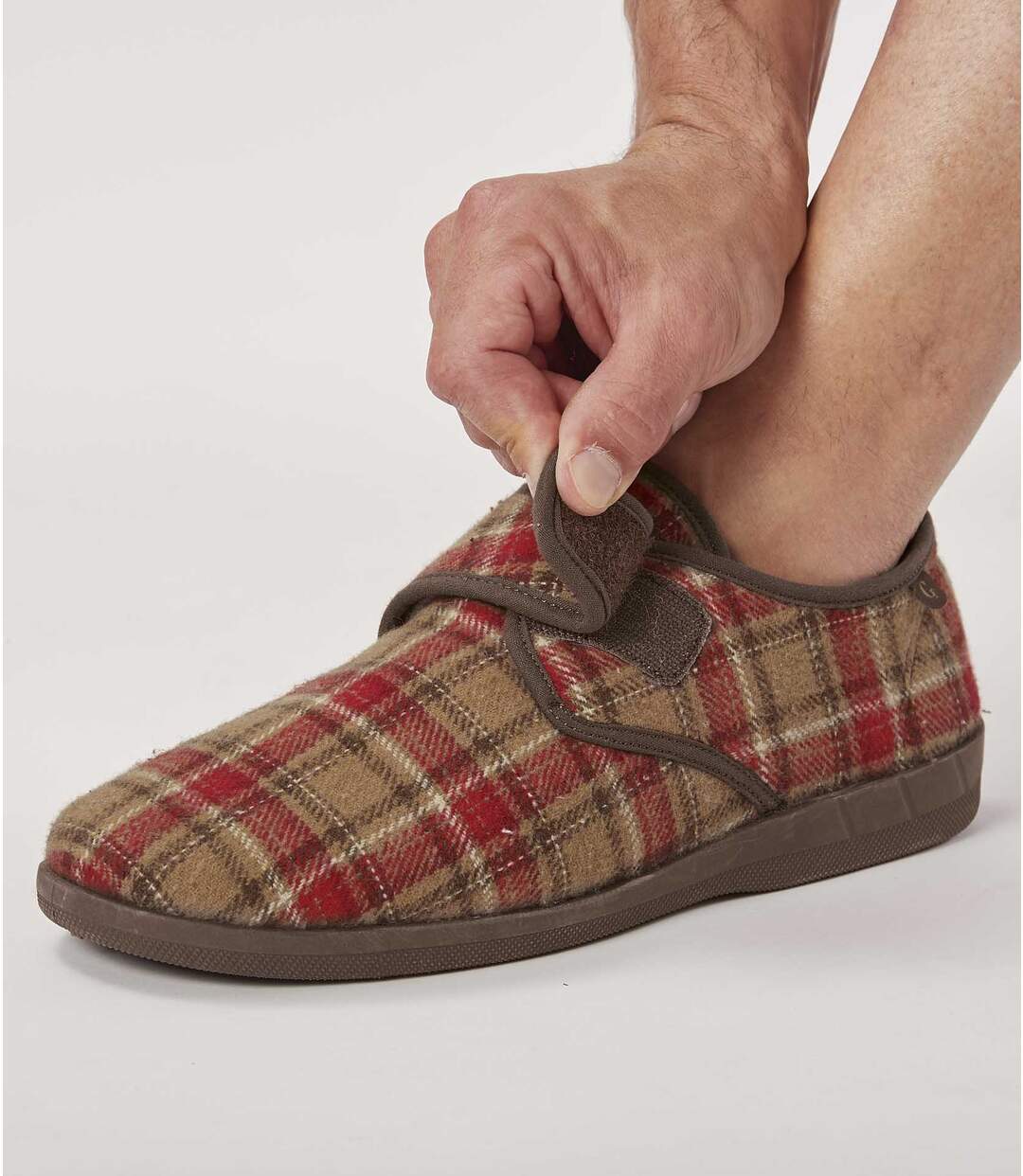 Chaussons Scratchés Fourrés Sherpa