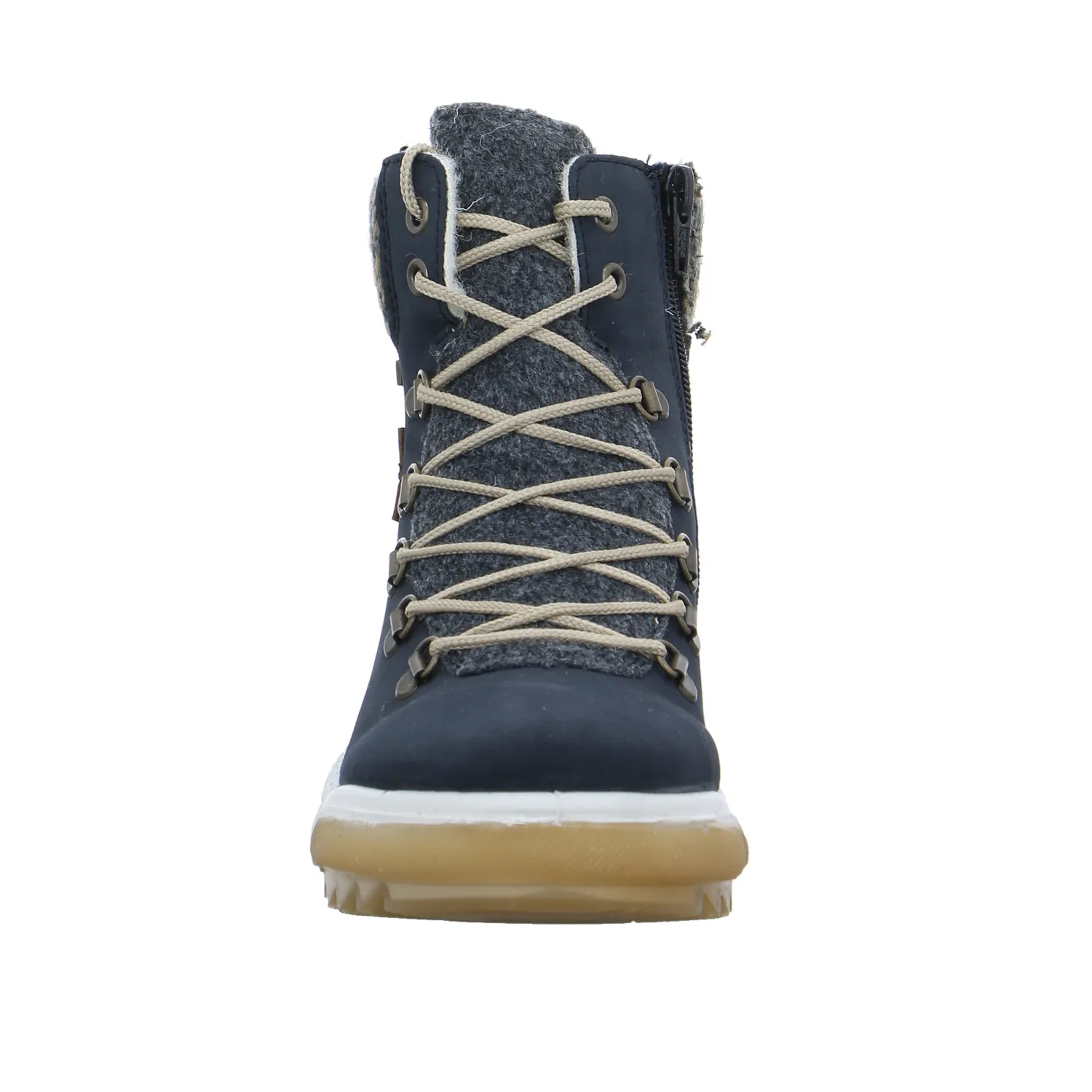 RIEKER Boot Blau Lederimitat  mit Tex-Membrane