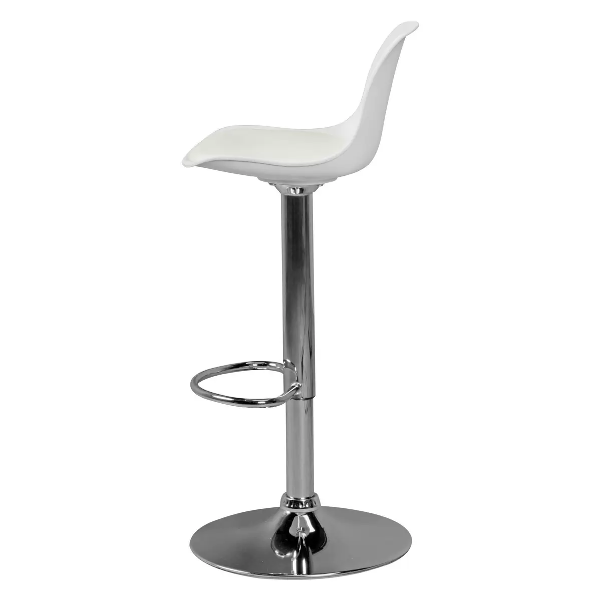 Barhocker Arles chrom,weiss