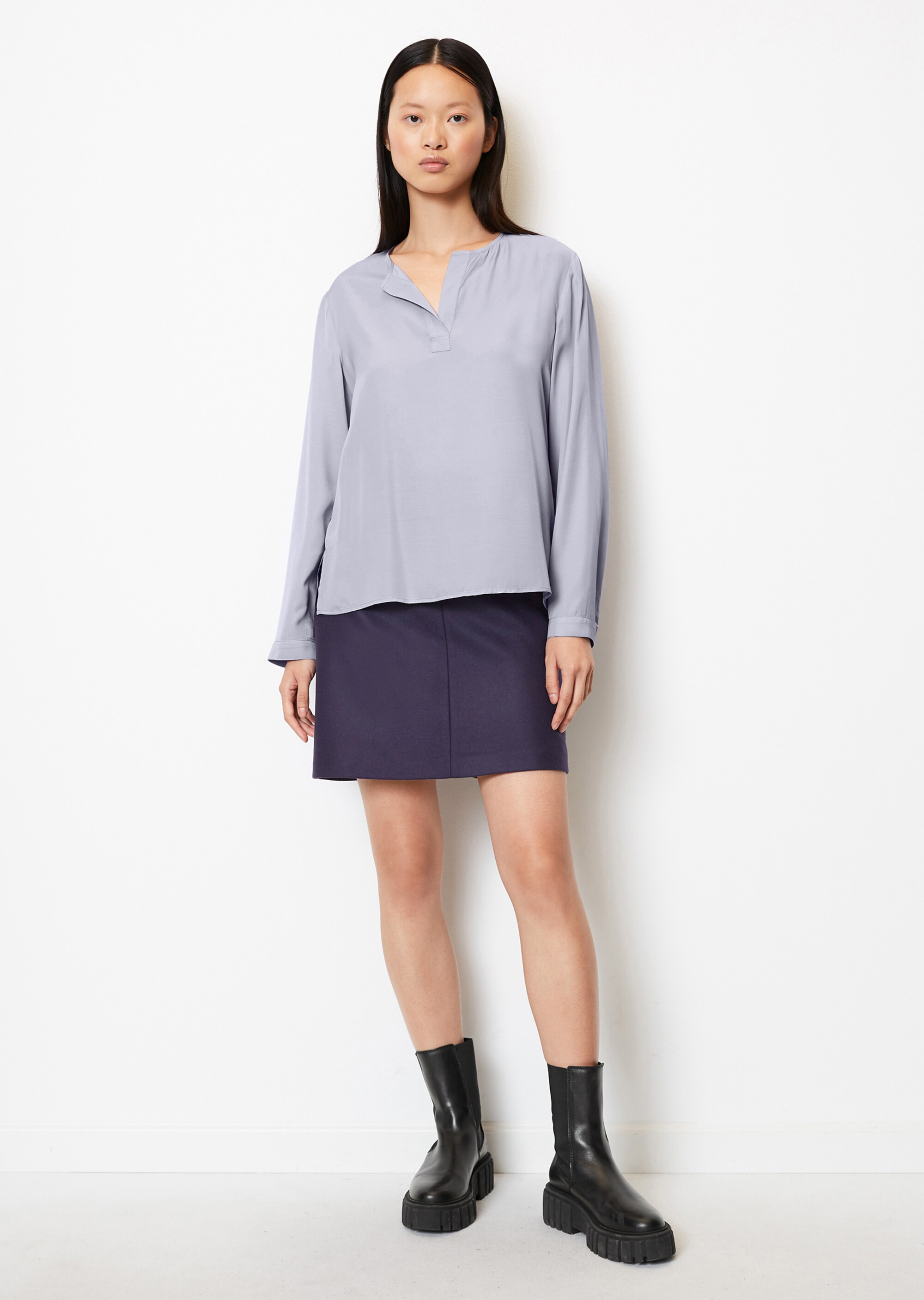 Shirt-Bluse regularaus LENZING™ ECOVERO™