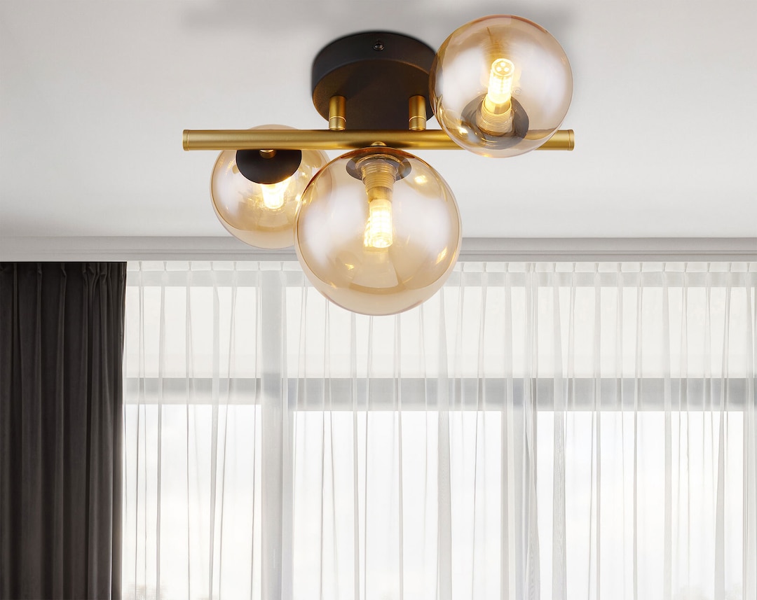 GLOBO LED Retrofit Wandleuchte RIHA messingfarbig /amber