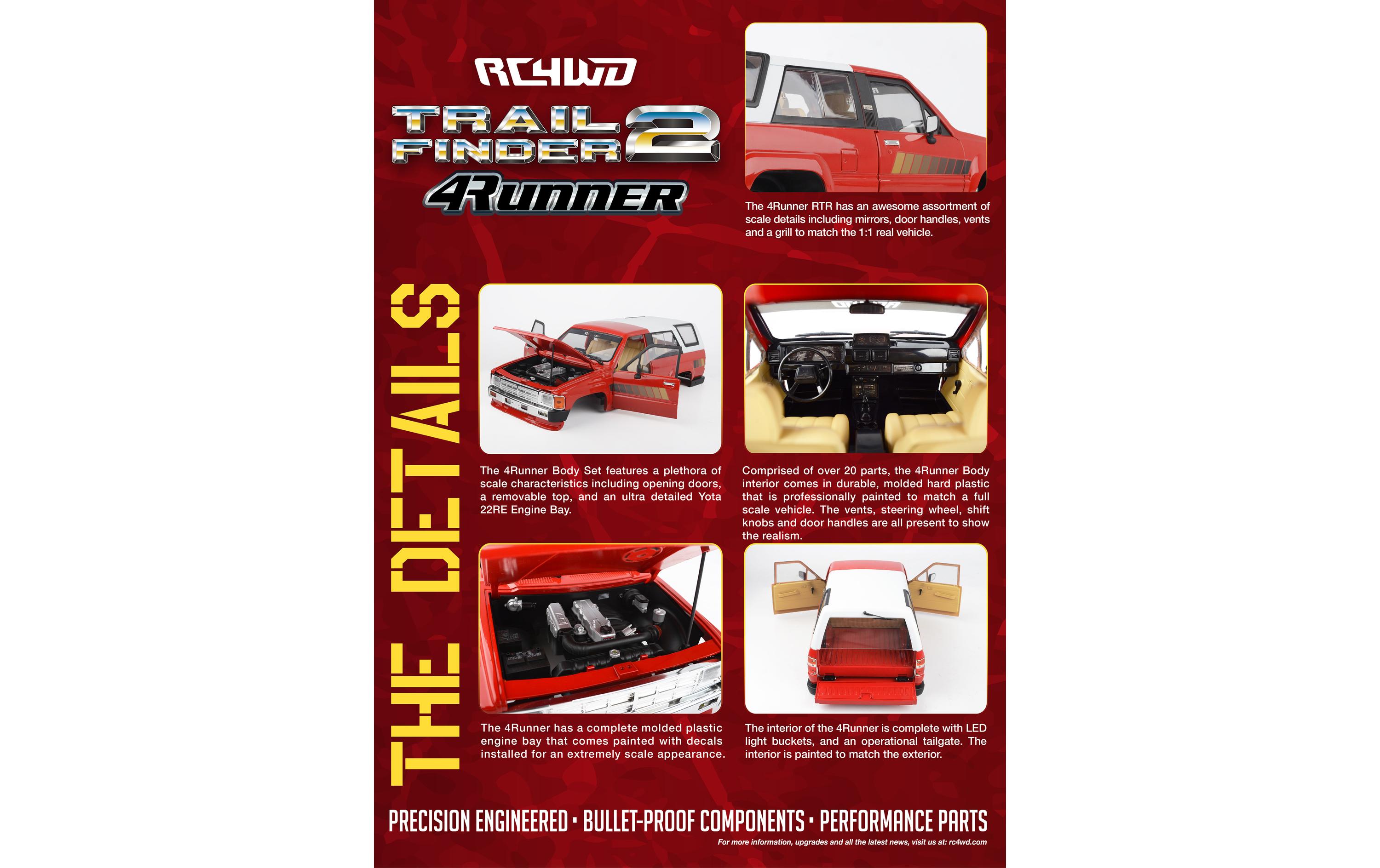 Scale Crawler Trail Finder 2 Toyota 4Runner RTR, 1:10<br>1985 Toyota 4Runner auf Trail Finder 2 Chassis