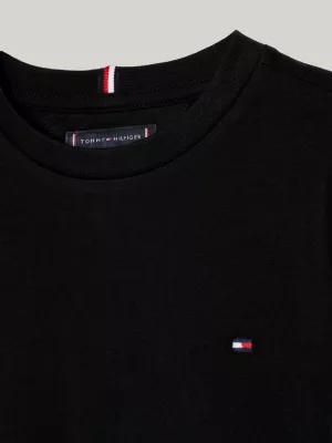 Camiseta de manga comprida com logo essencial
