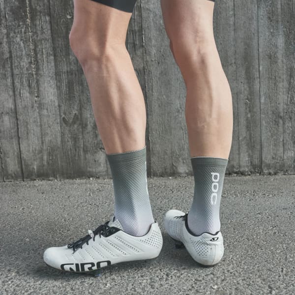 Chaussette vélo POC ESSENTIAL PRINT SOCK LONG GRADIENT EPIDOTE GREEN