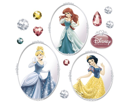 Raamsticker Disney Edition 4 Prinses 31 x 31 cm roze