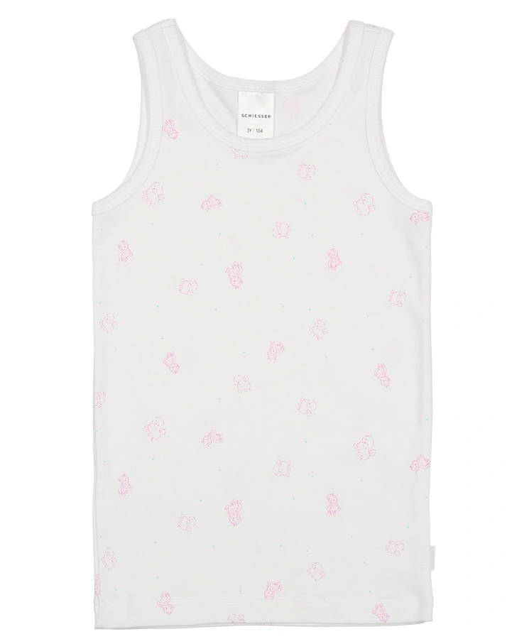 Unterhemd CLASSICS – HUND 2er Pack in pink/weiß