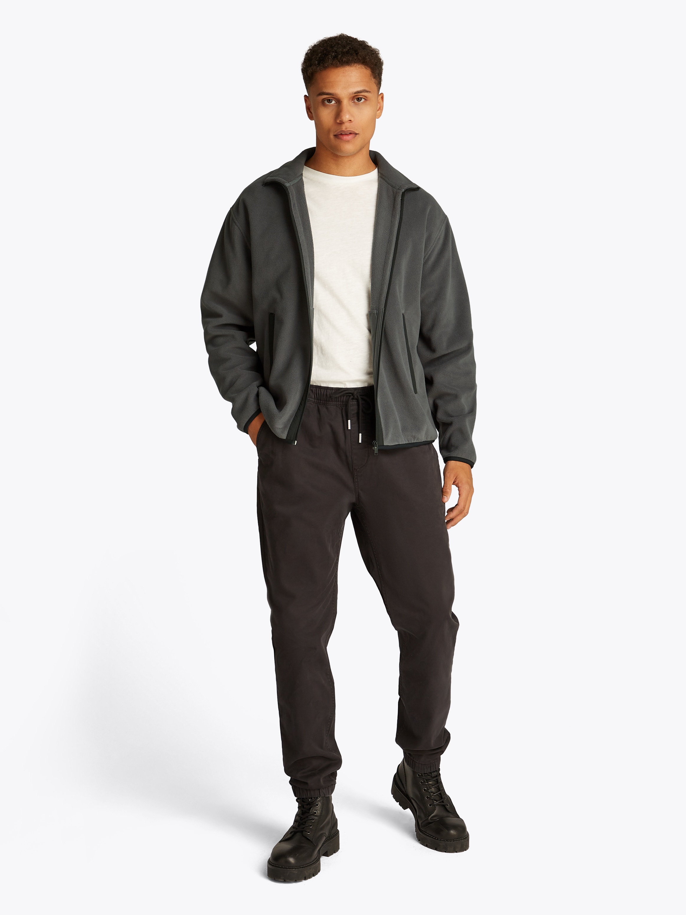 Tommy Jeans Plus Fleecejacke »TJM RLX FZ POLAR FLEECE EXT« Grosse Grössen