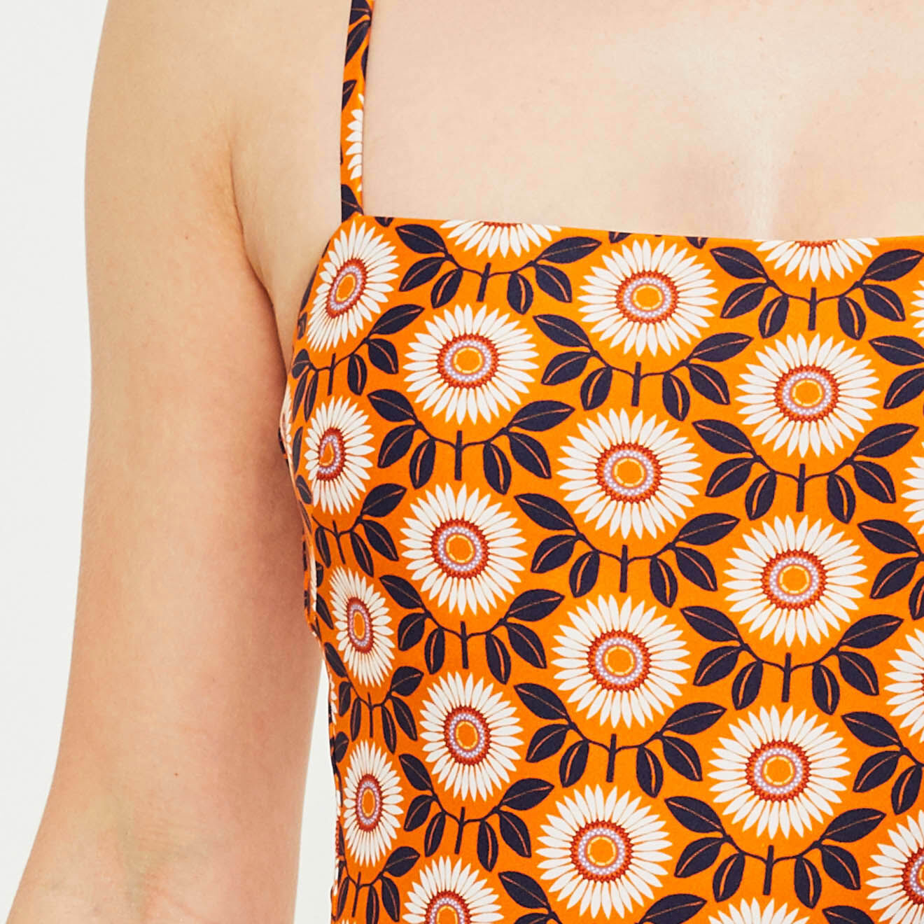 Iodus Maillot de Bain 1 pièce Liberty orange/marine/écru